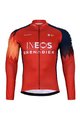 BONAVELO Radtrikot und Hose für den Winter - INEOS 2023 WINTER - Blau/Schwarz/Rot