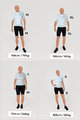 BONAVELO Kurzarm Radtrikot und Shorts - LA VUELTA - Weiß/Schwarz/Blau