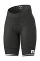 ALÉ Fahrradshorts ohne Träger - SOLID BLEND LADY - Schwarz/Weiß
