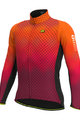 ALÉ Langarm Fahrradtrikot für den Winter - R-EV1 CLIMA PROTECTION 2.0 VELOCITY WIND G+ - Orange/Schwarz