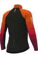 ALÉ Langarm Fahrradtrikot für den Winter - R-EV1 CLIMA PROTECTION 2.0 VELOCITY WIND G+ - Orange/Schwarz