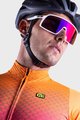 ALÉ Langarm Fahrradtrikot für den Winter - R-EV1 CLIMA PROTECTION 2.0 VELOCITY WIND G+ - Orange/Schwarz