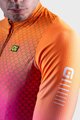 ALÉ Langarm Fahrradtrikot für den Winter - R-EV1 CLIMA PROTECTION 2.0 VELOCITY WIND G+ - Orange/Schwarz