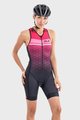 ALÉ Fahrrad-Unteranzug - TRIATHLON STARS LONG TRI LADY - Rot/Schwarz