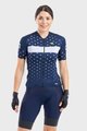 ALÉ Kurzarm Fahrradtrikot - PRR STARS LADY - Blau/Weiß