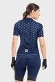 ALÉ Kurzarm Fahrradtrikot - PRR STARS LADY - Blau/Weiß