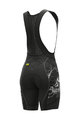 ALÉ Kurze Fahrradhose mit Trägern - PRR SKULL LADY - Schwarz