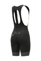 ALÉ Kurze Fahrradhose mit Trägern - R-EV1 GT 2.0 LADY - Schwarz