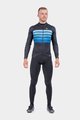 ALÉ Langarm Fahrradtrikot für den Winter - PR-R SOMBRA WOOL THERMO - Schwarz/Blau