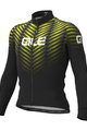 ALÉ Langarm Fahrradtrikot für den Winter - SOLID THORN - Schwarz/Gelb