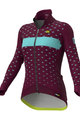 ALÉ Fahrrad-Thermojacke - PR-R STARS - bordeaux/Türkis