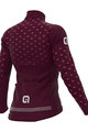 ALÉ Langarm Fahrradtrikot für den Winter - PR-R STARS - bordeaux/Rosa