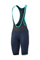 ALÉ Kurze Fahrradhose mit Trägern - KLIMATIK K-ATMO 2.0 - Blau