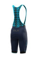 ALÉ Kurze Fahrradhose mit Trägern - KLIMATIK K-ATMO 2.0 - Blau