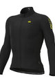 ALÉ Langarm Fahrradtrikot für den Winter - R-EV1 WARM RACE 2.0 - Schwarz
