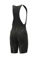 ALÉ Kurze Fahrradhose mit Trägern - PR-R GREEN SPEED - Schwarz