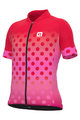 ALÉ Kurzarm Fahrradtrikot - BUBBLE - Rot/Rosa