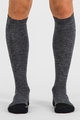 SPORTFUL Fahrradkniestrümpfe - EXTRA WARM WOOL LONG - Schwarz/Grau