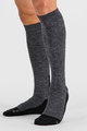 SPORTFUL Fahrradkniestrümpfe - EXTRA WARM WOOL LONG - Schwarz/Grau