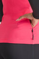 SPORTFUL Langarm Fahrradtrikot für den Winter - SQUADRA W - Rosa/Schwarz