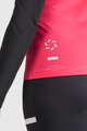 SPORTFUL Langarm Fahrradtrikot für den Winter - SQUADRA W - Rosa/Schwarz