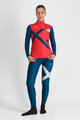 SPORTFUL Langarm Fahrradtrikot für den Winter - SQUADRA W - Rot/Blau