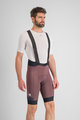 SPORTFUL Kurze Fahrradhose mit Trägern - SUPERGIARA - bordeaux