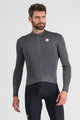 SPORTFUL Langarm Fahrradtrikot für den Winter - MONOCROM THERMAL - Anthrazit