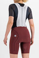 SPORTFUL Kurze Fahrradhose mit Trägern - BODYFIT - bordeaux