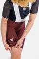 SPORTFUL Kurze Fahrradhose mit Trägern - BODYFIT - bordeaux