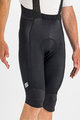 SPORTFUL Kurze Fahrradhose mit Trägern - BODYFIT PRO THERMAL - Schwarz