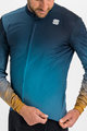 SPORTFUL Langarm Fahrradtrikot für den Winter - ROCKET THERMAL - Blau/Braun