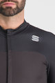 SPORTFUL Langarm Fahrradtrikot für den Winter - BODYFIT PRO - Schwarz/Braun