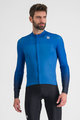 SPORTFUL Langarm Fahrradtrikot für den Winter - BODYFIT PRO - Blau