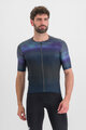 SPORTFUL Kurzarm Fahrradtrikot - FLOW SUPERGIARA - Blau/Schwarz