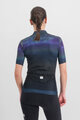SPORTFUL Kurzarm Fahrradtrikot - FLOW SUPERGIARA W - Blau/Schwarz