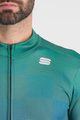 SPORTFUL Langarm Fahrradtrikot für den Winter - ROCKET THERMAL - Grün/Lila