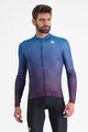 SPORTFUL Langarm Fahrradtrikot für den Winter - ROCKET THERMAL - Blau/Lila