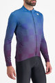 SPORTFUL Langarm Fahrradtrikot für den Winter - ROCKET THERMAL - Blau/Lila