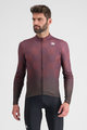 SPORTFUL Langarm Fahrradtrikot für den Winter - ROCKET THERMAL - Lila