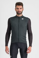 SPORTFUL Langarm Fahrradtrikot für den Winter - CHECKMATE THERMAL - Schwarz/Grün