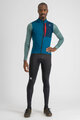 SPORTFUL Langarm Fahrradtrikot für den Winter - SUPERGIARA THERMAL - Blau/Grün