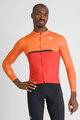 SPORTFUL Langarm Fahrradtrikot für den Winter - PISTA THERMAL - Rot/Orange