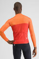 SPORTFUL Langarm Fahrradtrikot für den Winter - PISTA THERMAL - Rot/Orange