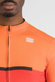 SPORTFUL Langarm Fahrradtrikot für den Winter - PISTA THERMAL - Rot/Orange