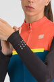 SPORTFUL Langarm Fahrradtrikot für den Winter - PISTA THERMAL W - Blau/Schwarz/Orange