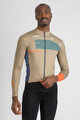 SPORTFUL Langarm Fahrradtrikot für den Winter - BREAKOUT SUPERGIARA THERMAL - Grün/Blau/Orange