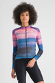 SPORTFUL Langarm Fahrradtrikot für den Winter - FLOW SUPERGIARA THERMAL W - Blau/Rosa