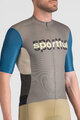 SPORTFUL Kurzarm Fahrradtrikot - SUPERGIARA LOGO - Blau/Grau