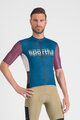 SPORTFUL Kurzarm Fahrradtrikot - SUPERGIARA LOGO - Blau/bordeaux